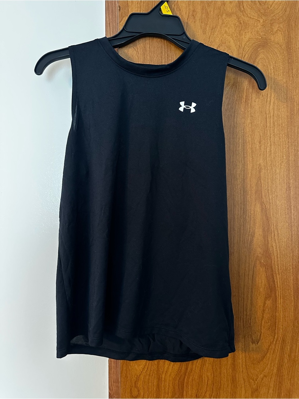 Under Armour Black Tank with White Logo